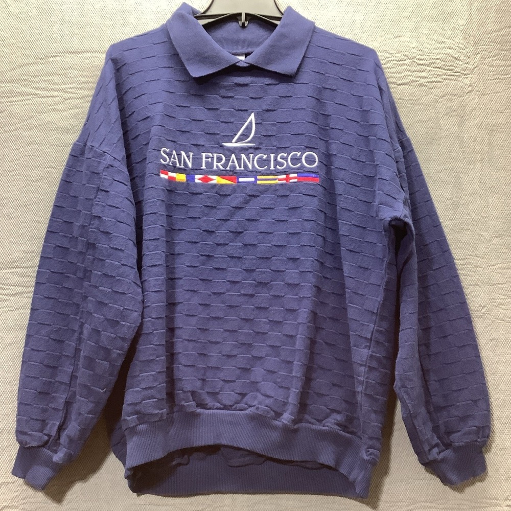 Vintage San Francisco Sweatshirt Medium Oversized Crazy Shirts Hawaii